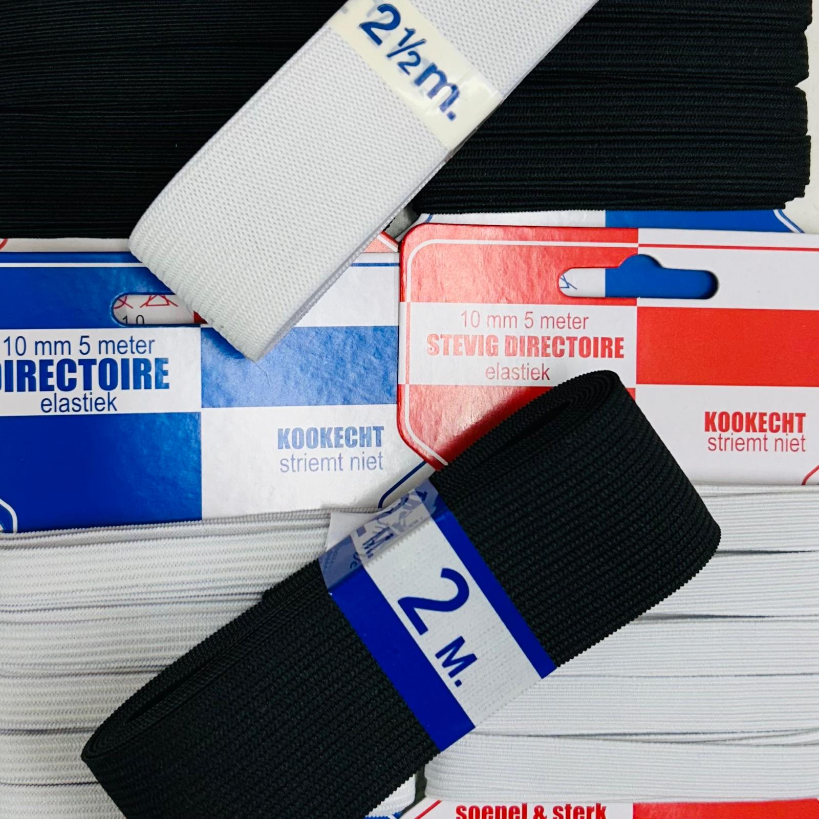 ELASTIK WEI&szlig; & SCHWARZ