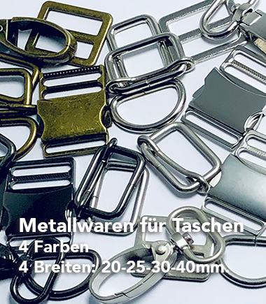 Metallwaren für Taschen