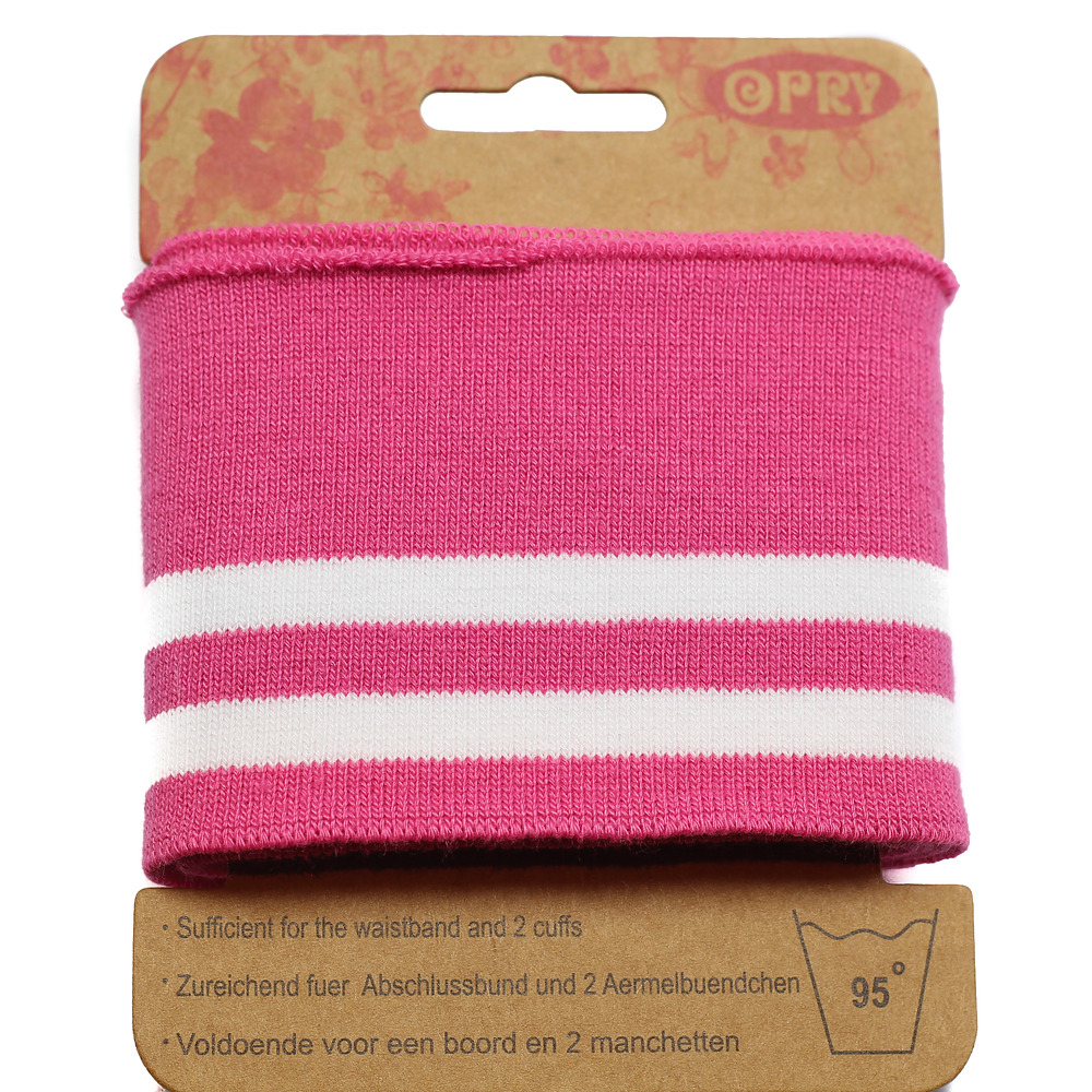 CUFFS | FUCHSIA GESTREEPT