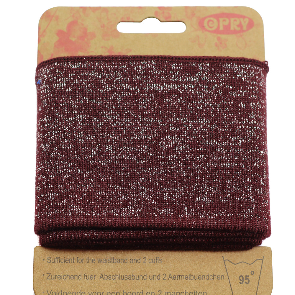 CUFFS | DUNKEL ROT GLITZER