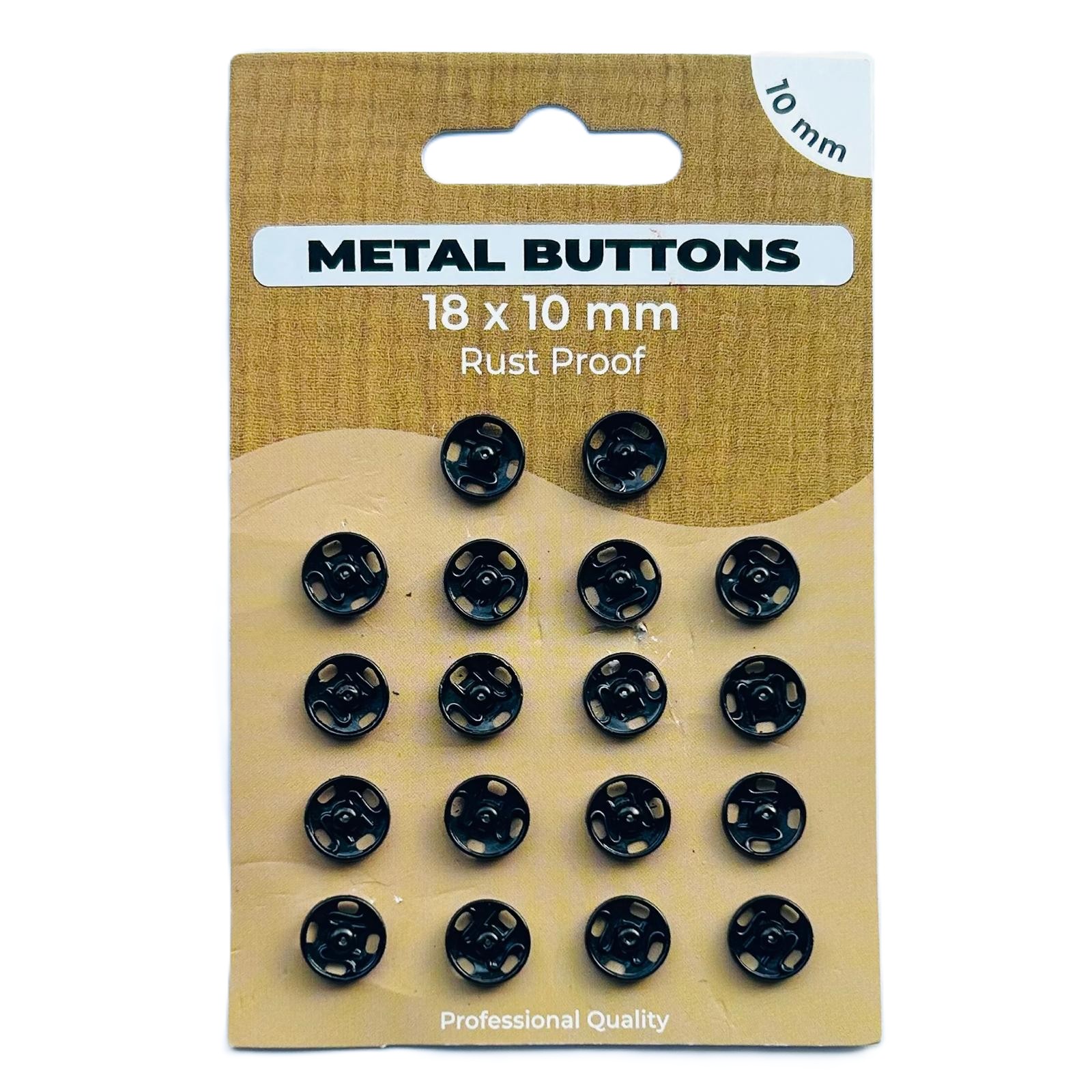 ANN&Auml;HDR&Uuml;CKKN&Ouml;PFE | SCHWARZ 10MM