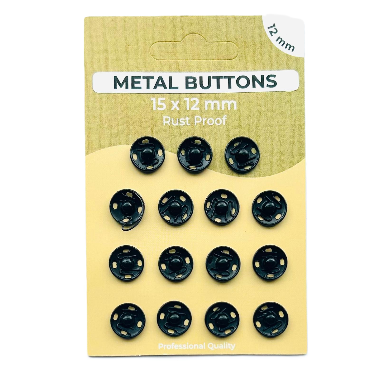 ANN&Auml;HDR&Uuml;CKKN&Ouml;PFE | SCHWARZ 12MM