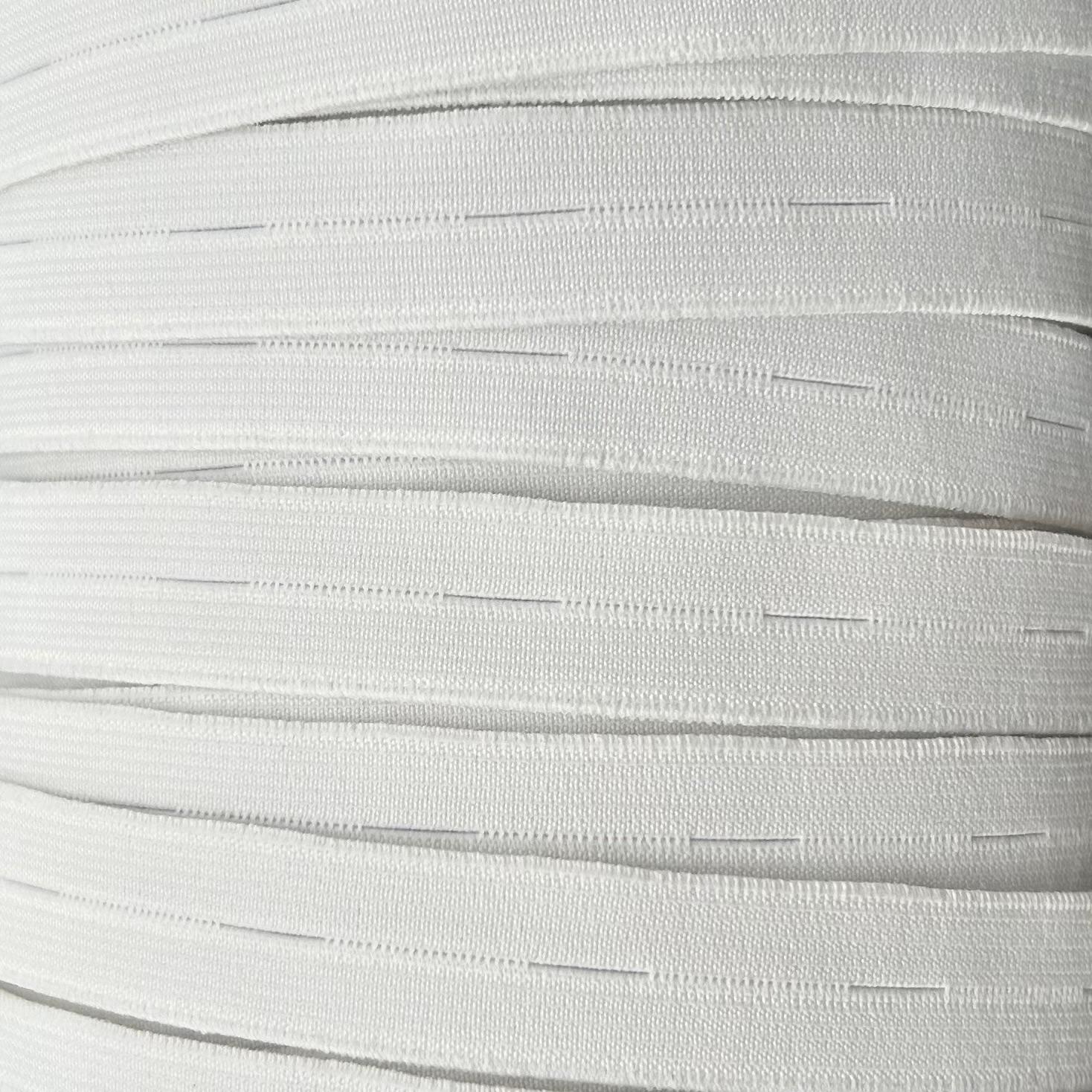 KNOPFLOCHELASTIK | WEIß