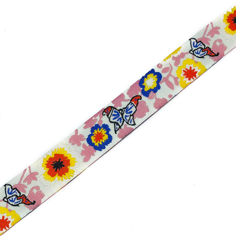 BAND MIT SCHMETTERLINGE UND BLUMEN