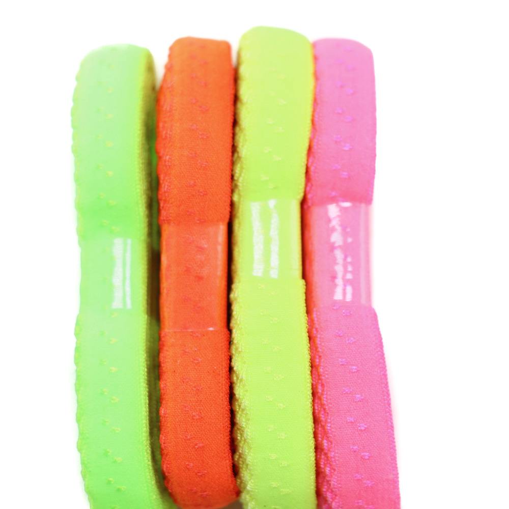 BIASBAND | GEVOUWEN FLUOR ROZE