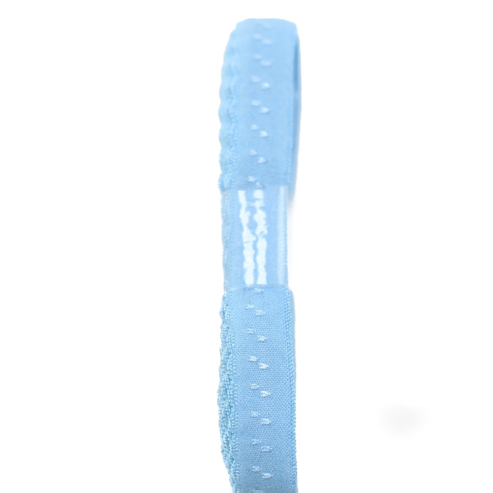 BIASBAND | GEVOUWEN LICHT TURQUOISE BLAUW