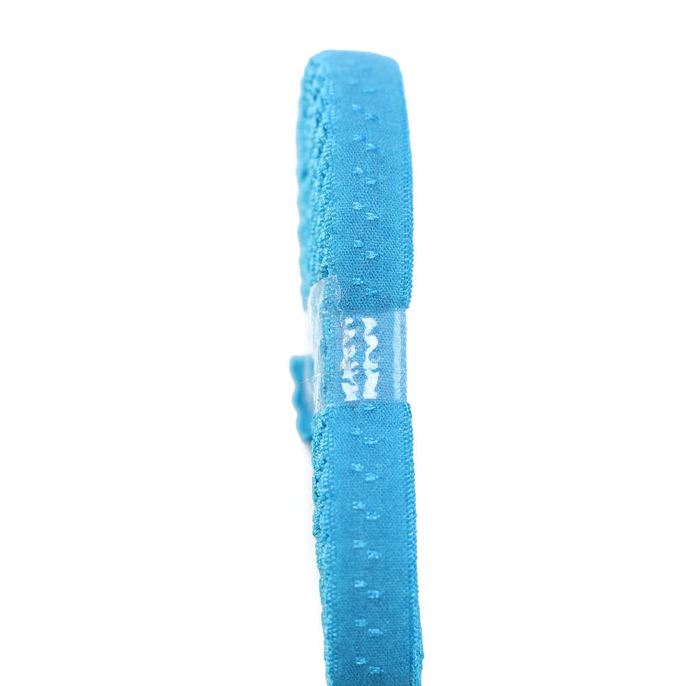 BIASBAND | GEVOUWEN TURQUOISE BLAUW