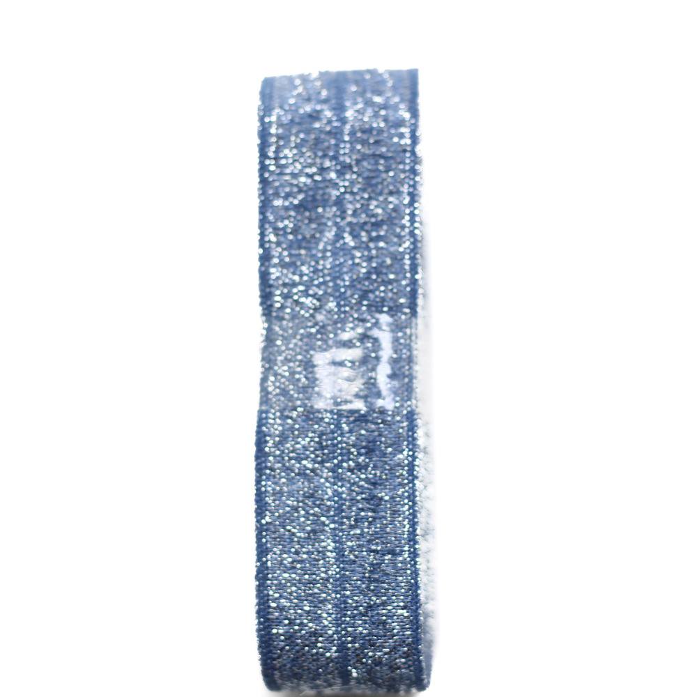 EINFASSBAND | GLITZER JEANSBLAU