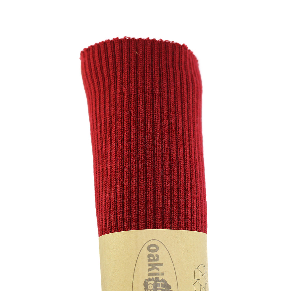 BÜNDCHENSTOFF GROB | DUNKEL ROT