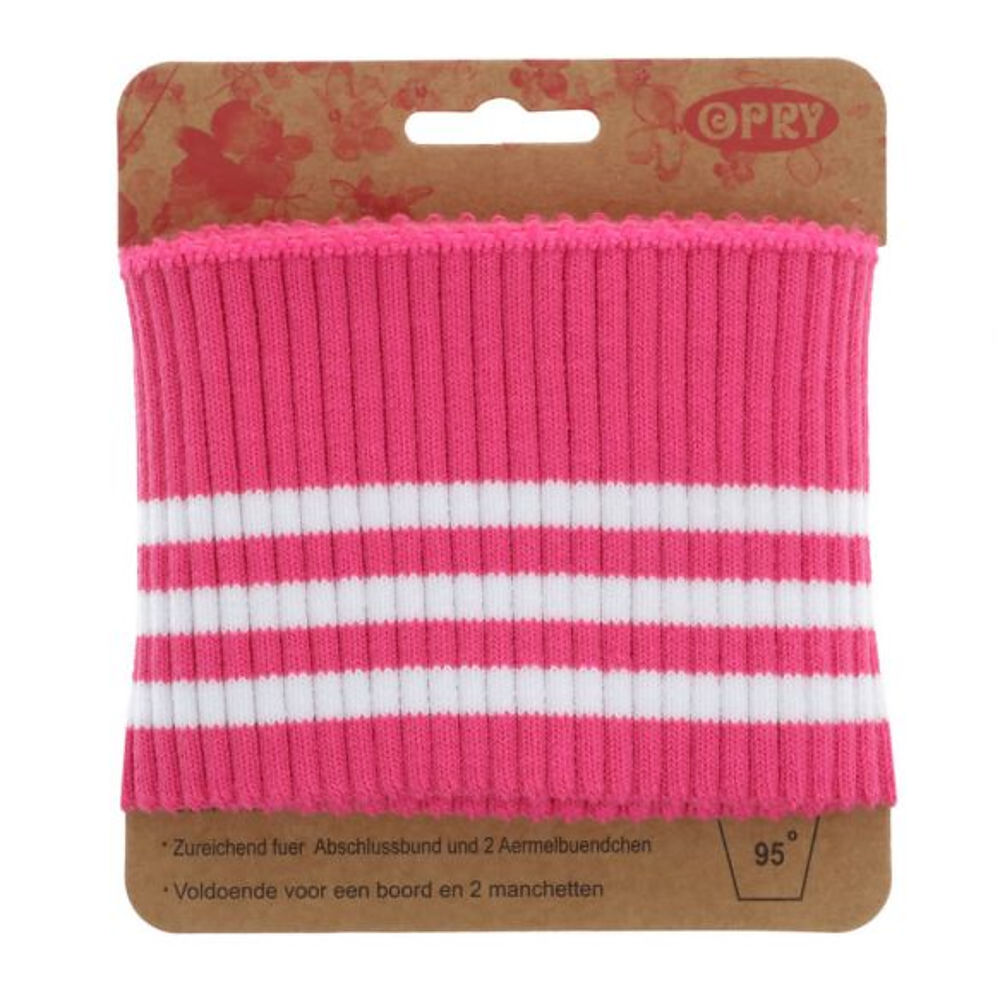 CUFFS | FUCHSIA ROSA | GESTREIFT