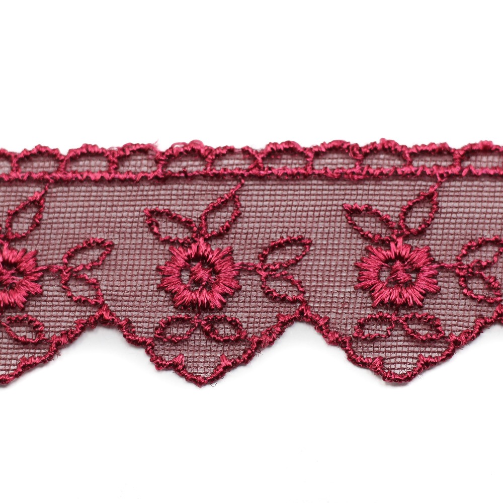 NYLON SPITZE 35MM | DUNKEL ROT