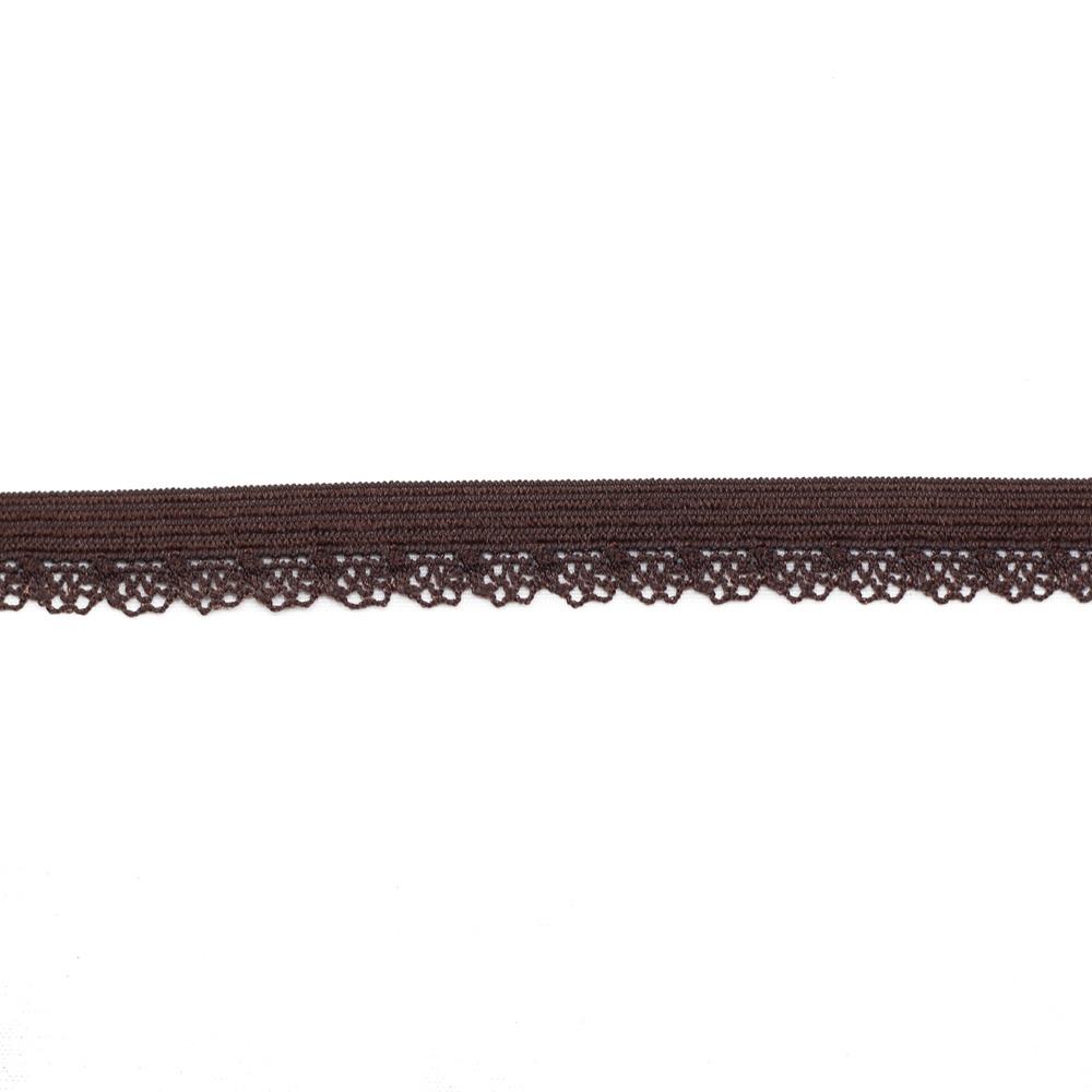 ELASTISCH KANT 12MM | DONKER BRUIN