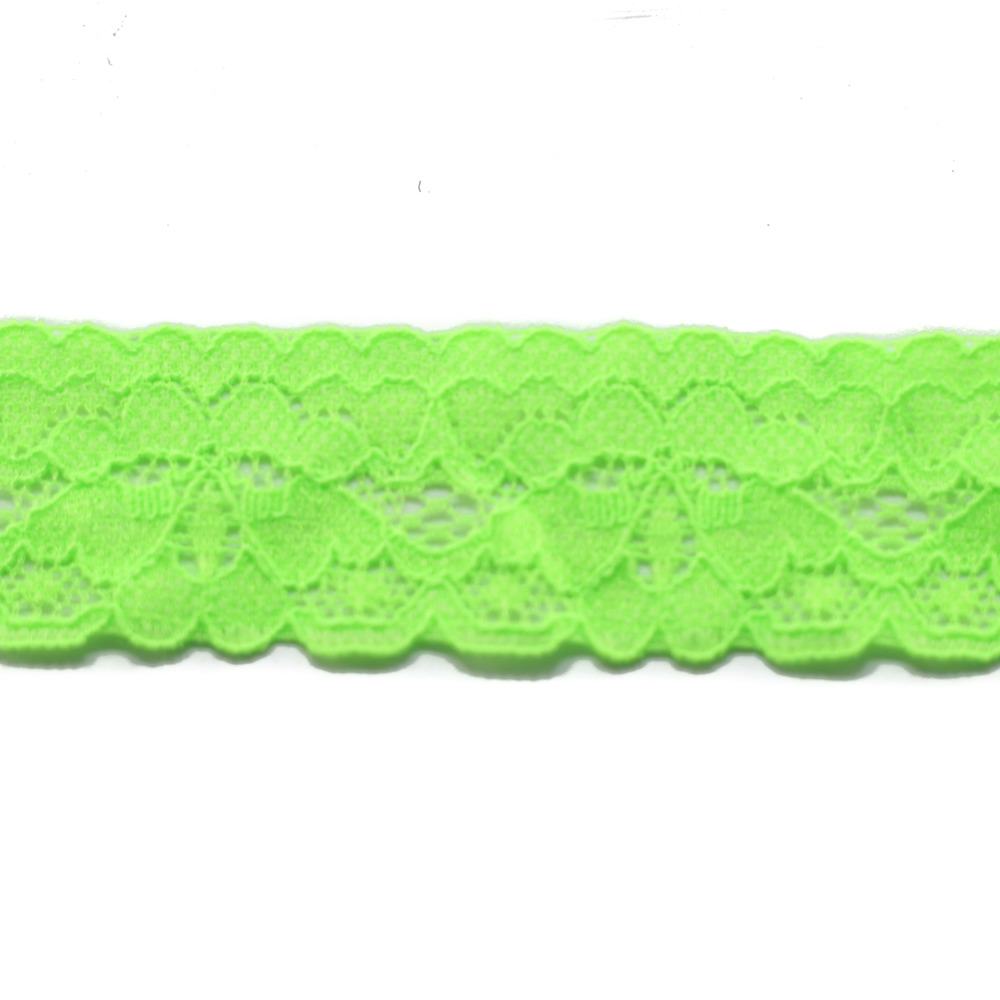 ELASTISCH KANT 25MM | FLUOR GROEN