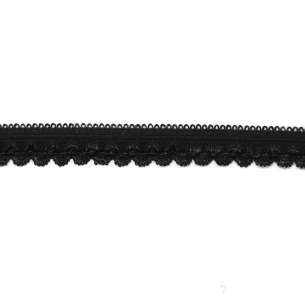 ELASTISCHE SPITZE 15MM | SCHWARZ