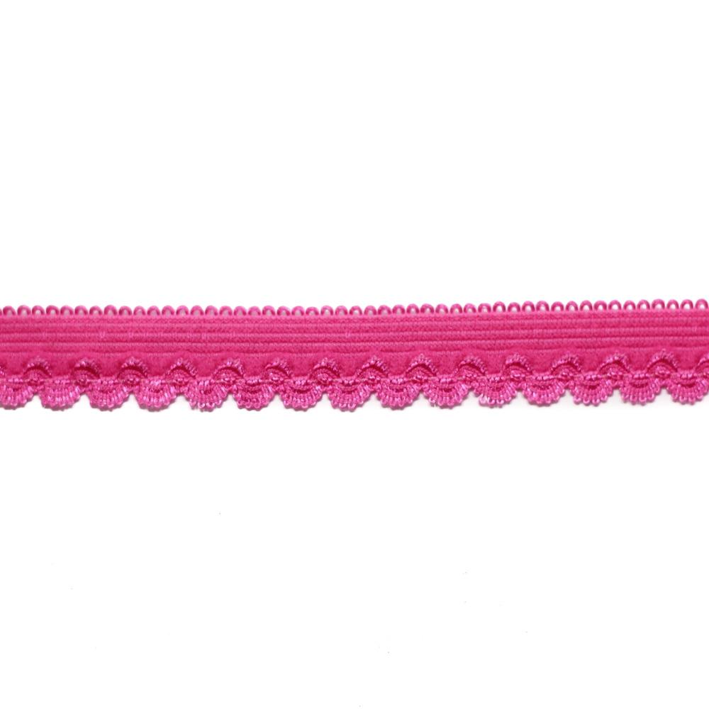 ELASTISCH KANT 15MM | FUCHSIA