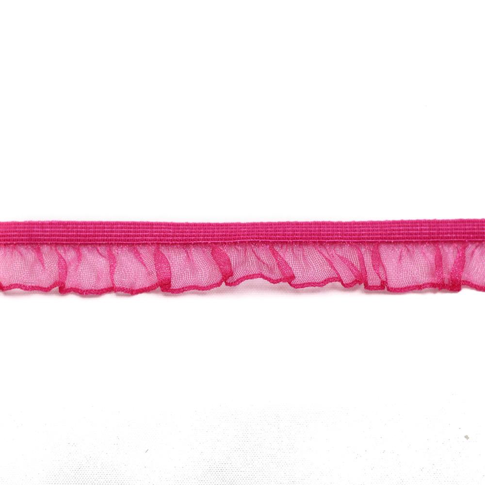 ELASTISCHE RUSCHEN | FUCHSIA GLÄNZ