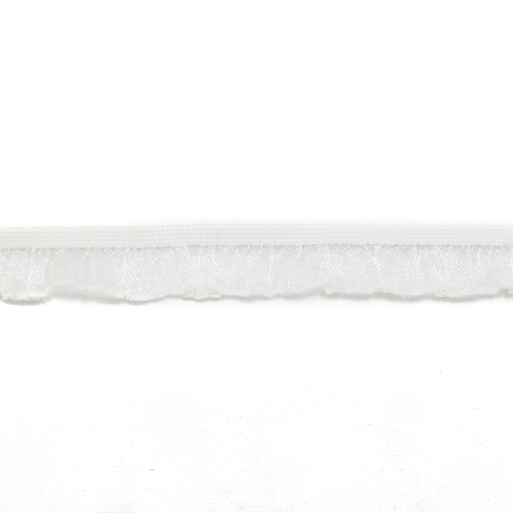 ELASTISCHE RUSCHEN | OFF WHITE GLÄNZ