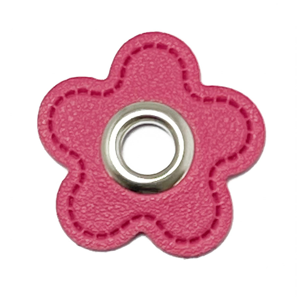 NESTEL OP FUCHSIA ROZE LEER | ZILVER | BLOEM