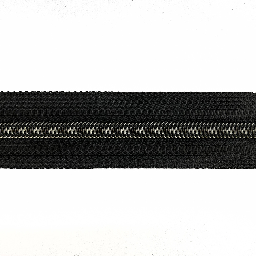 SPIRAALRITS AAN DE METER METALLIC | ZWART