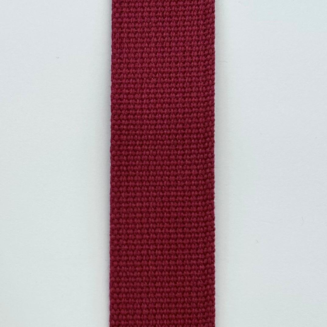 TASSENBAND KATOEN | DONKER ROOD